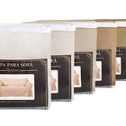 Capa Protetor de Sofá 2 Lugares Brim Peletizado Bege