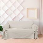 Capa Protetor de Sofá 3 Lugares Brim Peletizado Crua