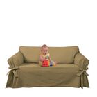 Capa Protetor de Sofá 5 Lugares Brim Peletizado Marrom