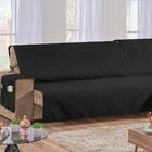 Capa Protetor De Sofá Retrátil Assento Até 1,80m Preto