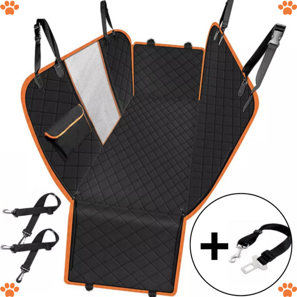 Capa Protetora Banco Traseiro Pet Impermeável Laranja
