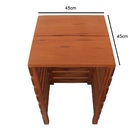 Capa Protetora Botijão De Gás De Cozinha - Madeira Maciça Dec