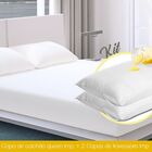 Capa Protetora De Colchão Queen Impermeavel Anti-acaro + 2 Fr