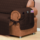 Capa Protetora De Sofa Microfibra 02 E 03 Lugares Marrom [f10