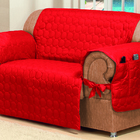 Capa Protetora De Sofa Microfibra 02 E 03 Lugares Vermelho [f