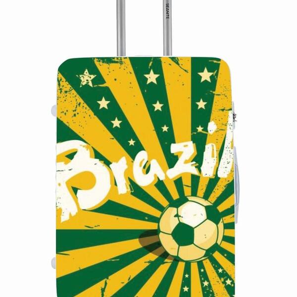 Capa Protetora Para Mala Viagem Personalizada Grande Brasil B