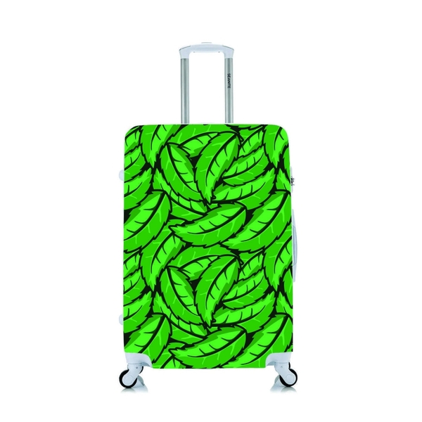 Capa Protetora Para Mala Viagem Personalizada Grande Folha Ve