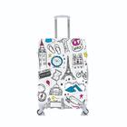 Capa Protetora Para Mala Viagem Personalizada Grande Icons