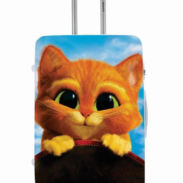 Capa Protetora Para Mala Viagem Personalizada Média Gatinhos