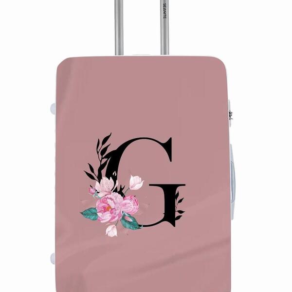 Capa Protetora Para Mala Viagem Personalizada Media Letra Ini