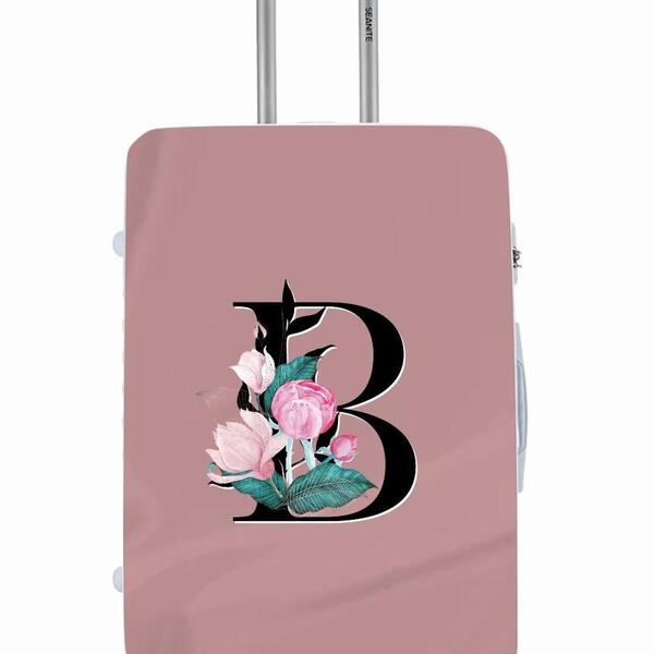 Capa Protetora Para Mala Viagem Personalizada Media Letra Ini