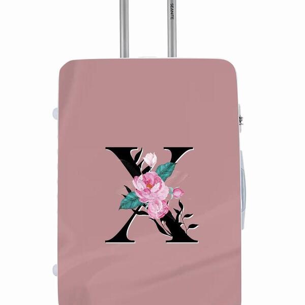 Capa Protetora Para Mala Viagem Personalizada Media Letra Ini