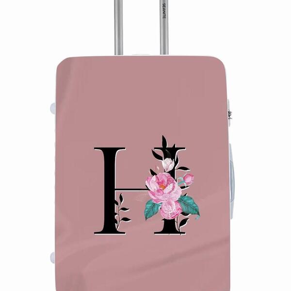 Capa Protetora Para Mala Viagem Personalizada Media Letra Ini