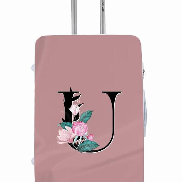 Capa Protetora Para Mala Viagem Personalizada Pequena Letra I