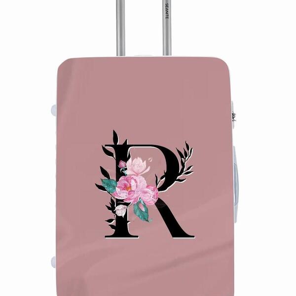 Capa Protetora Para Mala Viagem Personalizada Pequena Letra I