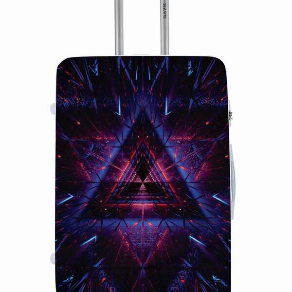 Capa Protetora Para Mala Viagem Personalizada Pequena Triangu