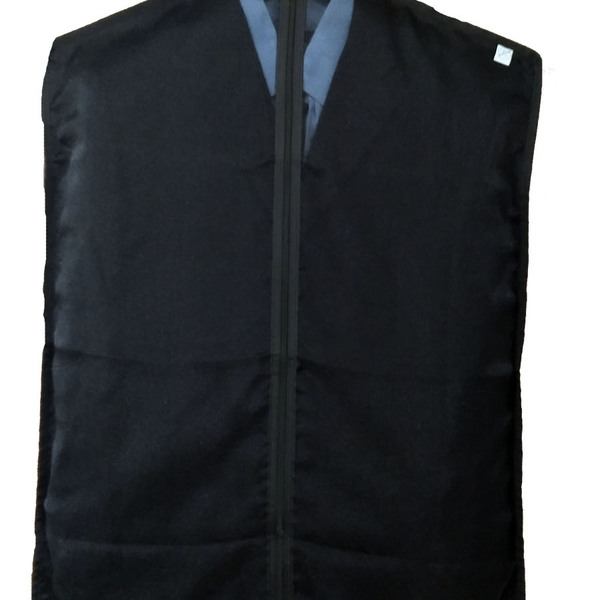 Capa Protetora Para Terno Tnt E Organza 95x60cm Preto