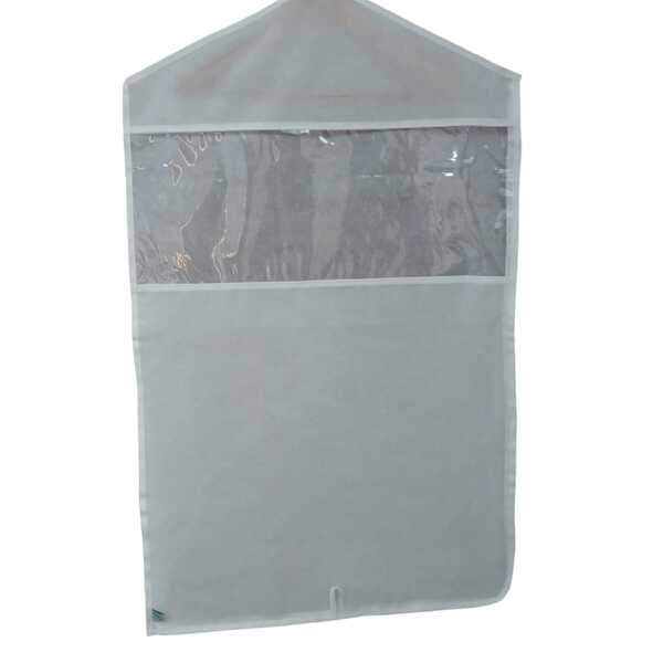 Capa Protetora Terno Em Tnt E Visor Pvc Cristal 100x60cm Bran