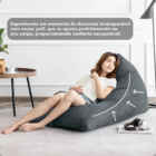 Capa Puff Cônico Cinza