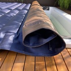 Capa Térmica para SPA Quadrado Flower 180x180cm Azul Capa Spa