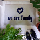 Capacho  We Are Family Azul Marinho - 0,40 X 0,60