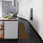 Capacho Retangular Abstrato Flex PVC Marrom Áreas Internas 0,60x1,66m Kapazi