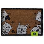 Capacho Animais Natural E Branco 40x60 Cm