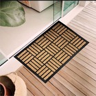 Capacho Antiderrapante Fibra De Coco Quadrados 0,45x0,75m