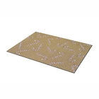 Capacho Antiderrapante Retangular 60x40cm Euro Mats Natal Bengalas Ouro