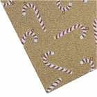 Capacho Antiderrapante Retangular 60x40cm Euro Mats Natal Bengalas Ouro