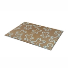 Capacho Antiderrapante Retangular 60x40cm Euro Mats Natal Gingerbread