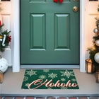 Capacho Antiderrapante Retangular 60x40cm Euro Mats Natal Verde