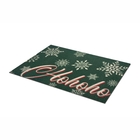Capacho Antiderrapante Retangular 60x40cm Euro Mats Natal Verde