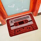 Capacho Carpet Fita Antiga Vermelho Único