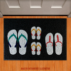 Capacho Chinelo Azul  Chinelo Rosa E Infantis