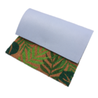 Capacho Retangular Coco Jungle Látex Áreas Internas Marrom e Verde 40x60cm Inspire