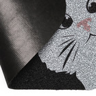 Capacho de PVC Animal Preto 60x40cm