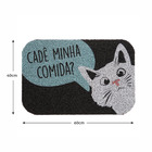 Capacho de PVC Animal Preto 60x40cm