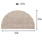 Capacho De Sisal Meia Lua Polar Ce 45x75cm Apaeb