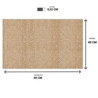Capacho De Sisal Retangular Nativo Lc 40x60 Cm Apaeb