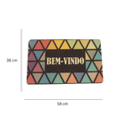 Capacho Decorativo Bem Vindo 1x38x58 Cm - D'rossi