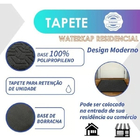 Capacho Emborrachado Cactos Pro 45cm X 75cm Cinza Kapazi