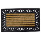 Capacho Emborrachado Com Fibra Horizontal 45x75 Cm Kacyumara