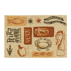 Capacho Encantos PVC Bege Internas 40x60cm