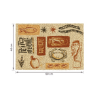 Capacho Encantos PVC Bege Internas 40x60cm