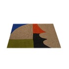 Capacho Estampado Retangular Curvas Sisal Multicolorido Áreas Internas e Externas com Cobertura 0,40x0,60m Apaeb