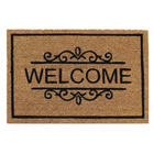 Capacho Fibra de Coco Arsene Welcome Marrom 0,60x0,40m Inspire