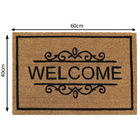 Capacho Fibra de Coco Arsene Welcome Marrom 0,60x0,40m Inspire