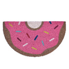 Capacho Fibra de Coco Donuts Rosa 70x40cm