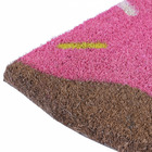 Capacho Fibra de Coco Donuts Rosa 70x40cm